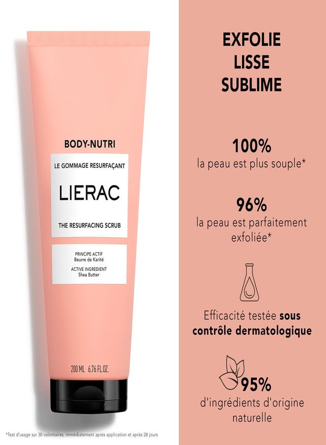 Lierac The Resurfacing Body Scrub - Triple-Action Exfoliator with Almond Shell Powder, Brown Sugar & Shea Butter Exfoliating Body Scrub for Women - 200ml - Image 2